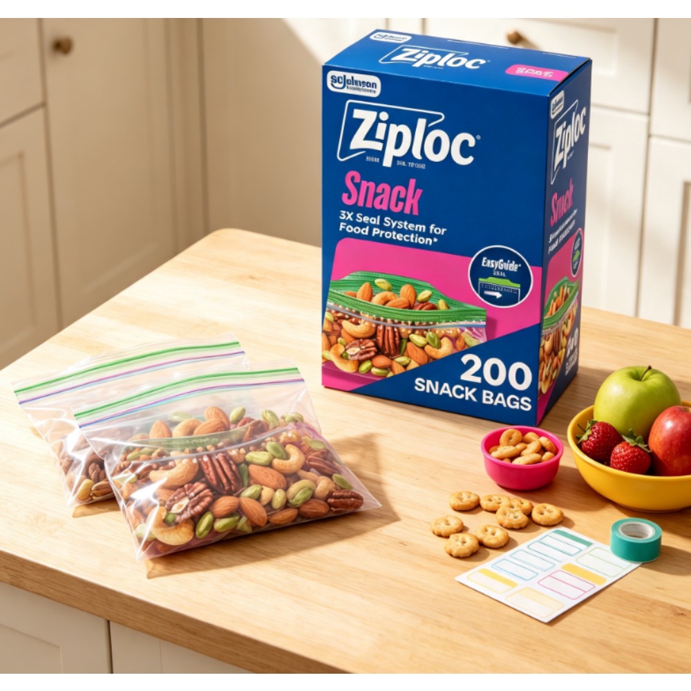 Food Storage Ziploc - Ziploc ® Marken-Snackbeutel mit EasyGuide ™