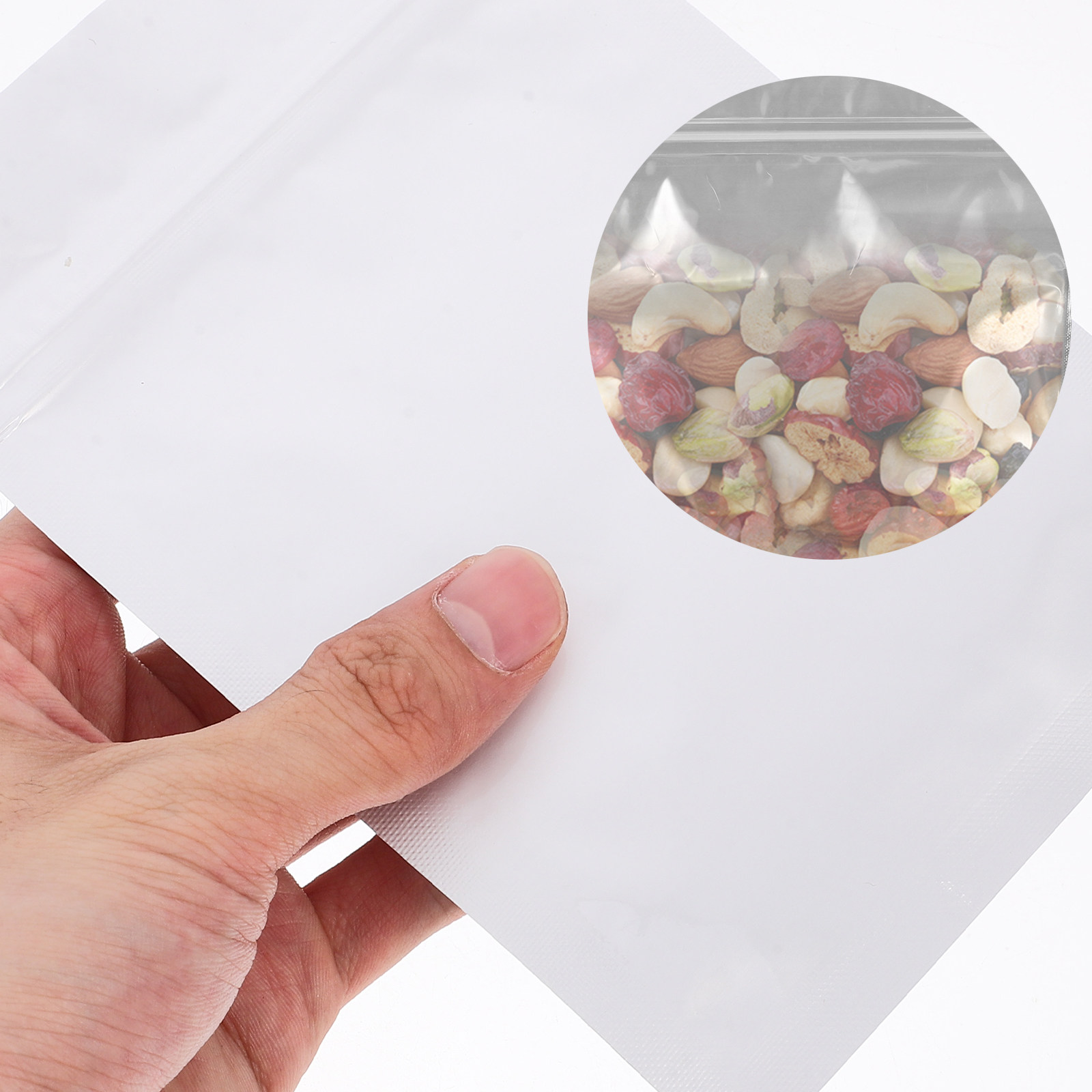 Food Storage For - 50 Stück Luftdichte Wiederverschließbare Beutel Lebensmittelaufbewahrungsbeutel