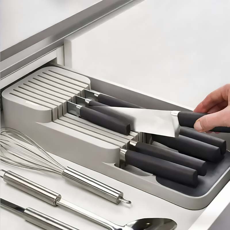Food Storage Cabinet For Kitchen - Praktische Schubladen-Messer-Aufbewahrungsbox - Küchenzubehör - Küchenutensilien-Aufbewahrungsregal