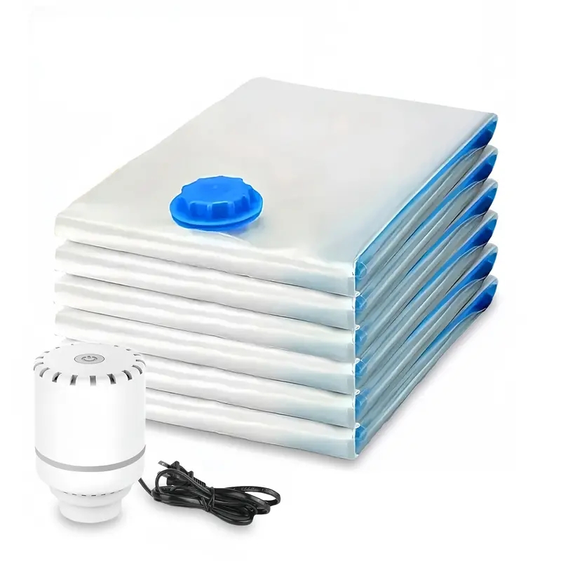 Food Storage Bag Organizer - Elektrische Kompressionspumpe für Beutel, Reise-Vakuumbeutelpumpe, Mini-Vakuumversiegelungsmaschine,