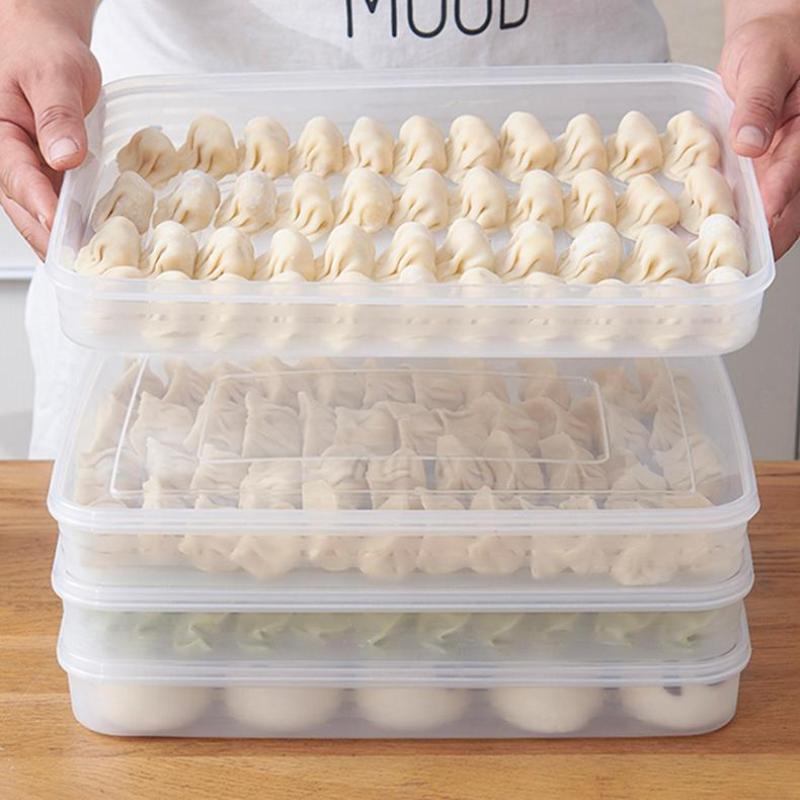 Food Storage Cabinet For Kitchen - Transparente Küchen-Aufbewahrungsbox Kühlschrank-Organizer Lebensmittelechte Kunststoffbehälter für