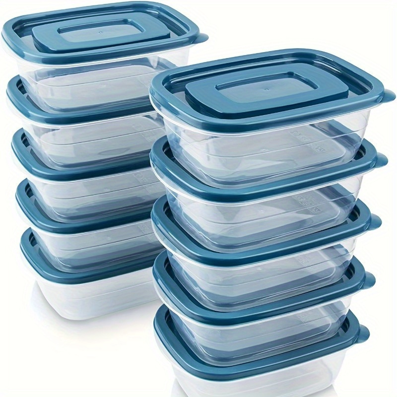 Food Storage Order - Ein Set aus 6 transparenten, stapelbaren