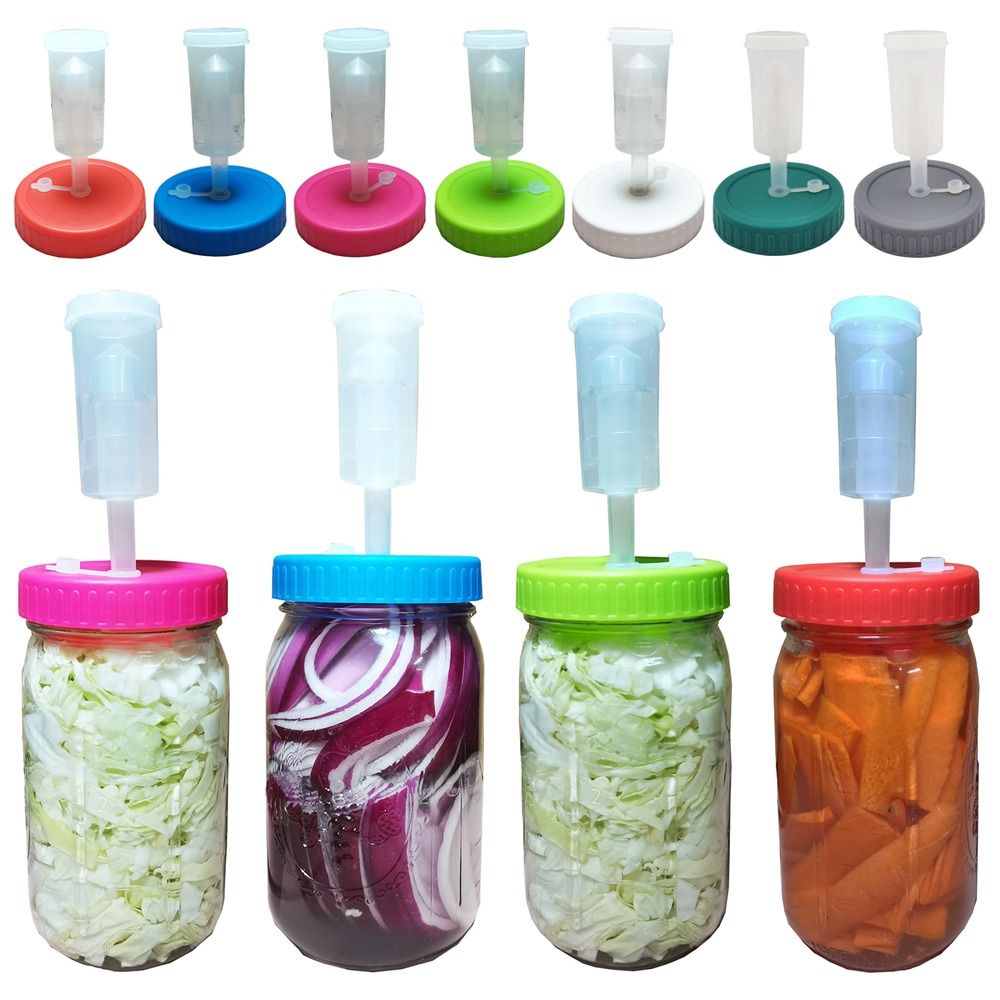 Mason Jar Wide Mouth - Wasserloses Premium-Silikon oberteil für Weithals-Einmach glas