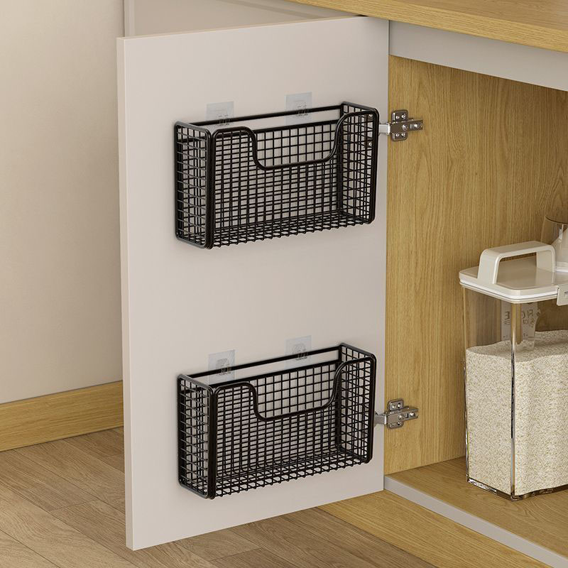 Food Storage Cabinet For Kitchen - Wandmontierter Schrank-Organizer aus Kunststoff, Badezimmer- und