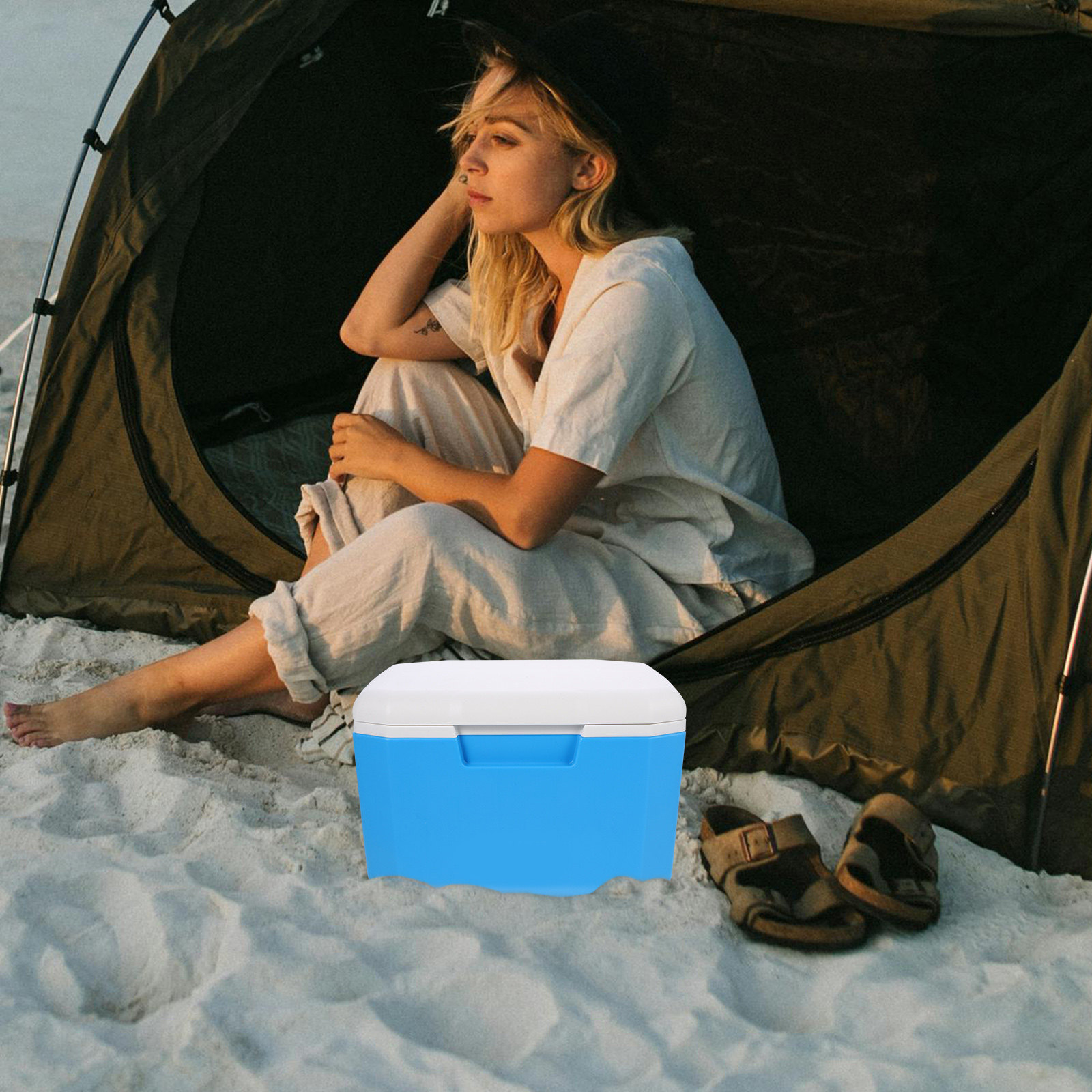 Food Storage For Camping - Robuste Outdoor-Picknickbox, Isolierter Lebensmittel-Aufbewahrungskorb, Großer Lunch-Behälter