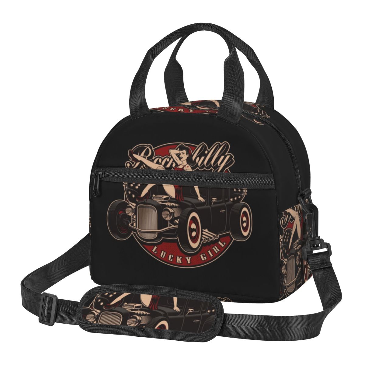 Food Storage Hot Box - Rockabilly Hot Rod Pin Up Isolierte