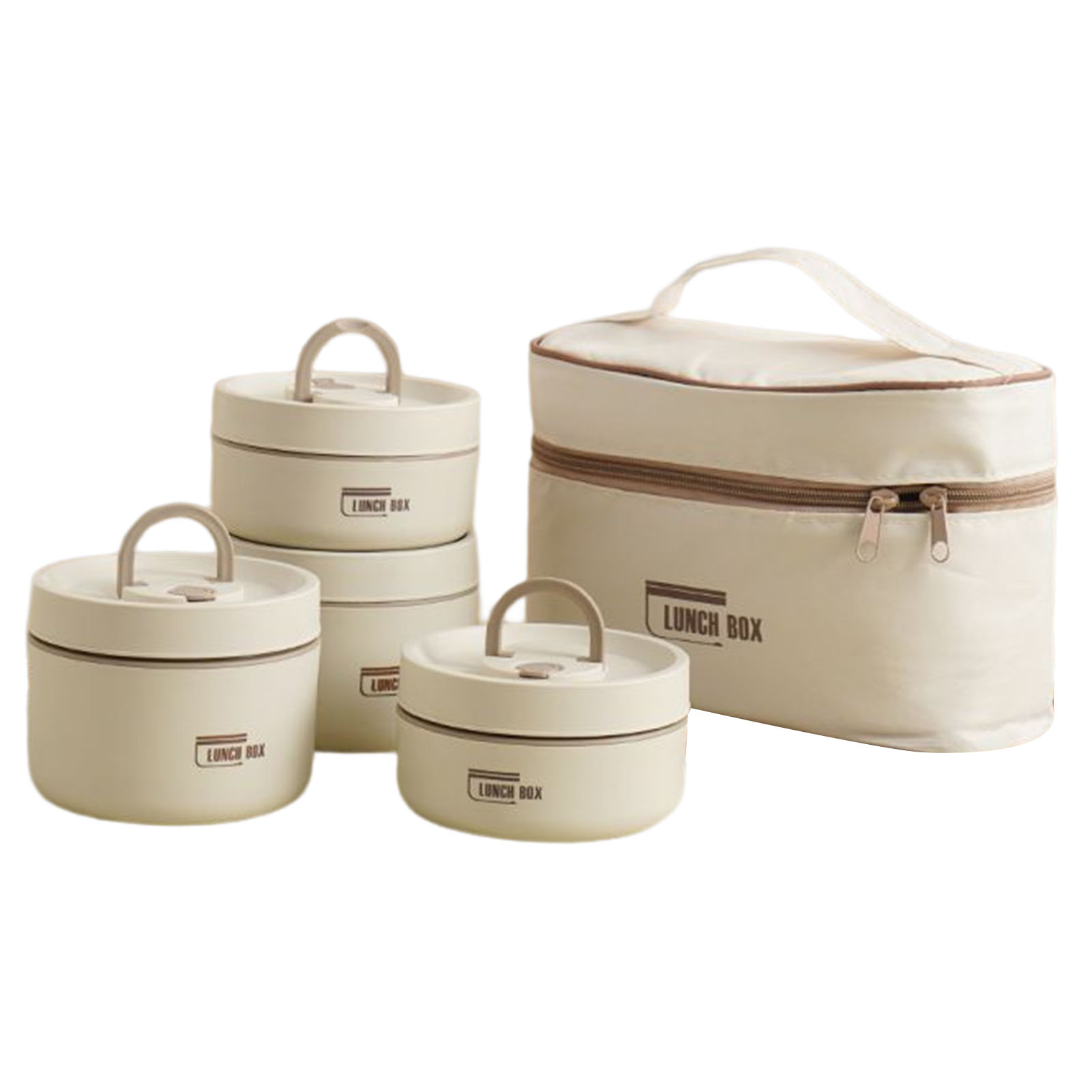 Food Storage Hot - Isoliertes Lunchbox-Set mit Aufbewahrungstasche, mehrschichtige Kombination,