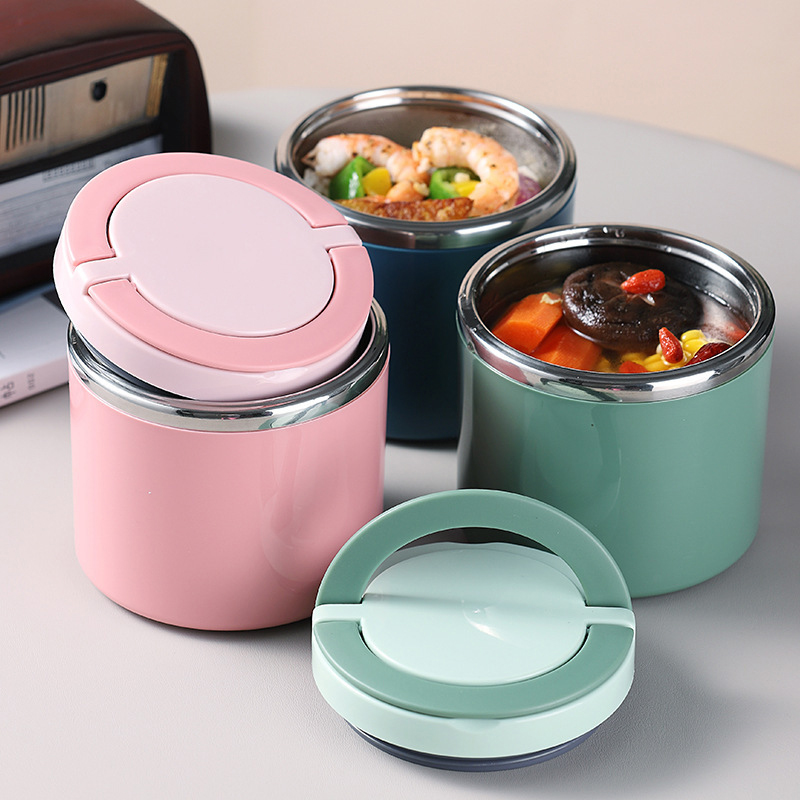 Food Storage Hot - 630/1000ml Edelstahl Vakuum-Isolierte Lunchbox für Heiße