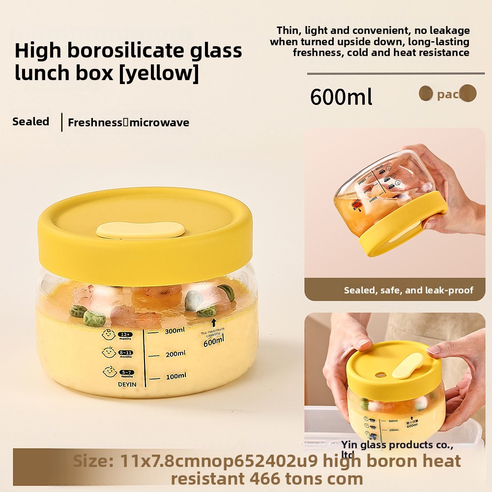 Food Storage Cabinet - Frischhaltedose aus Glas, luftdicht, auslaufsicher, Futternapf,