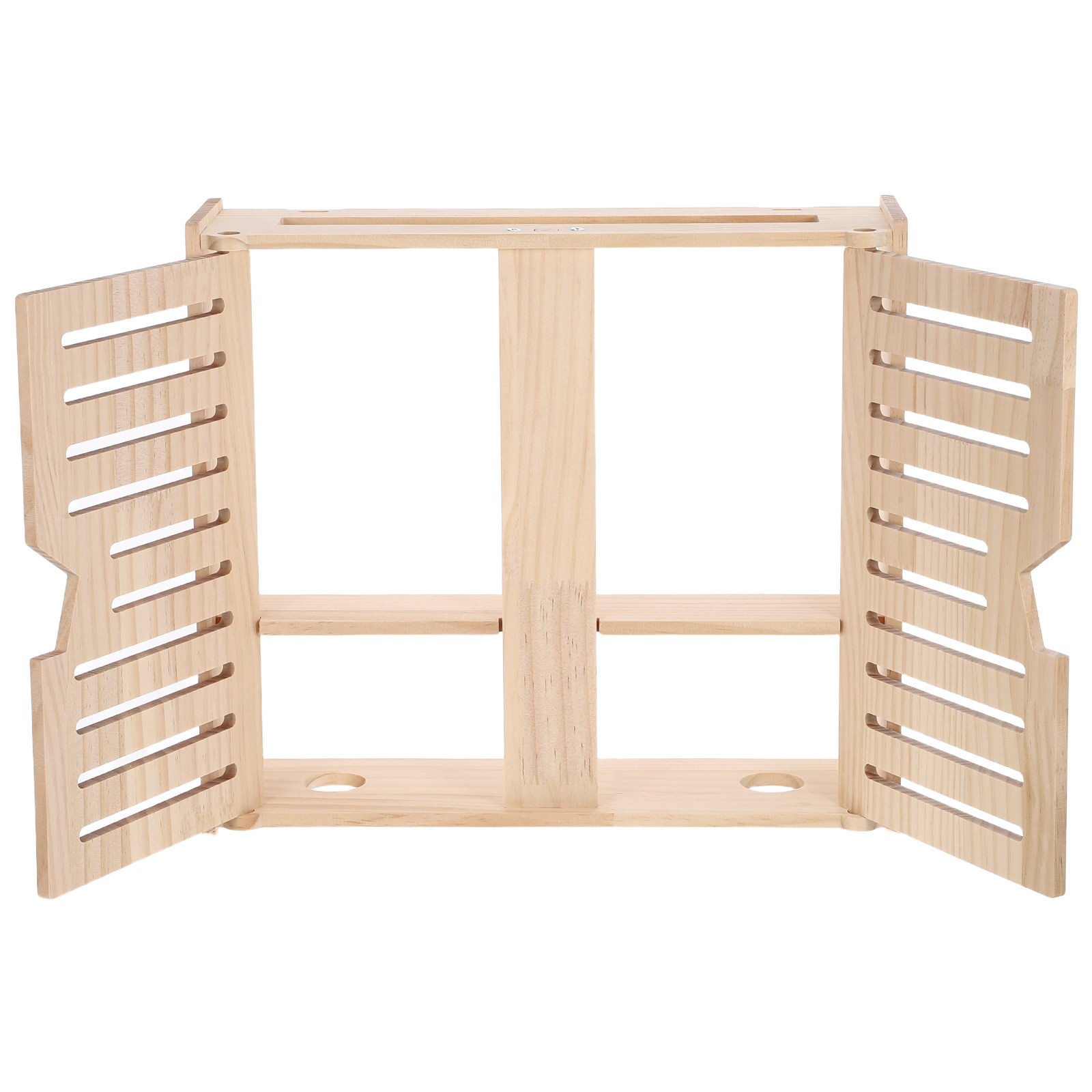 Food Storage Cabinet - Natürlicher Holz-Router-Aufbewahrungsschrank, wandmontierte WiFi-Organizer-Box mit universeller