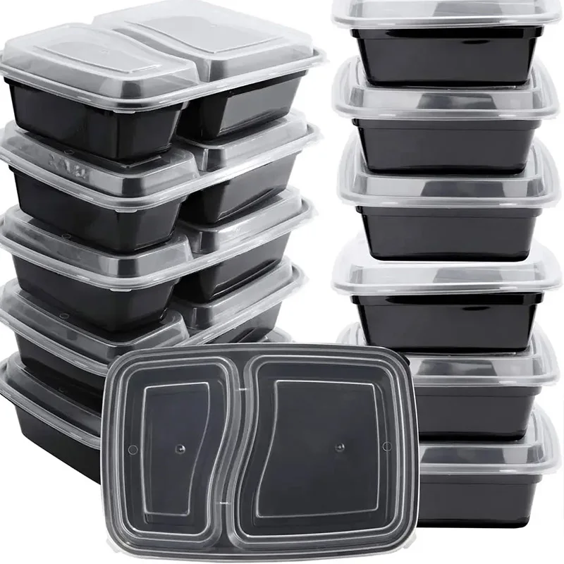 Food Storage Oven Safe - 10 Sets Einweg-Lebensmittelboxen mit Deckel, Mikrowellen-Lebensmittelaufbewahrungsboxen,