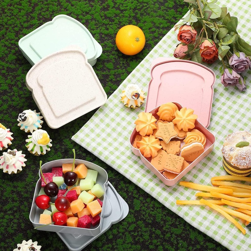 1/4 stücke Sandwich Container  – Food Storage For Camping Bewertung und Preis