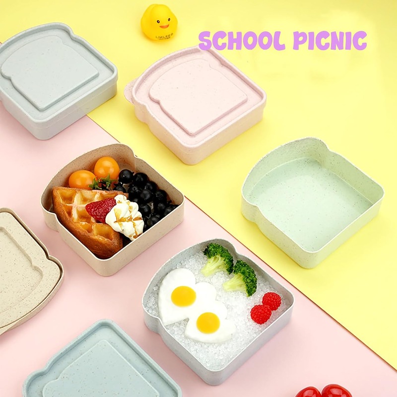 1/4 stücke Sandwich Container  – Food Storage For Camping Bewertung und Preis