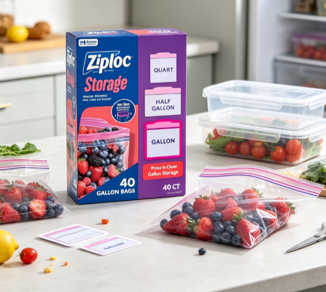 Ziploc Marken-Lebensmittel-Auf – Food Storage Ziploc Bewertung und Preis