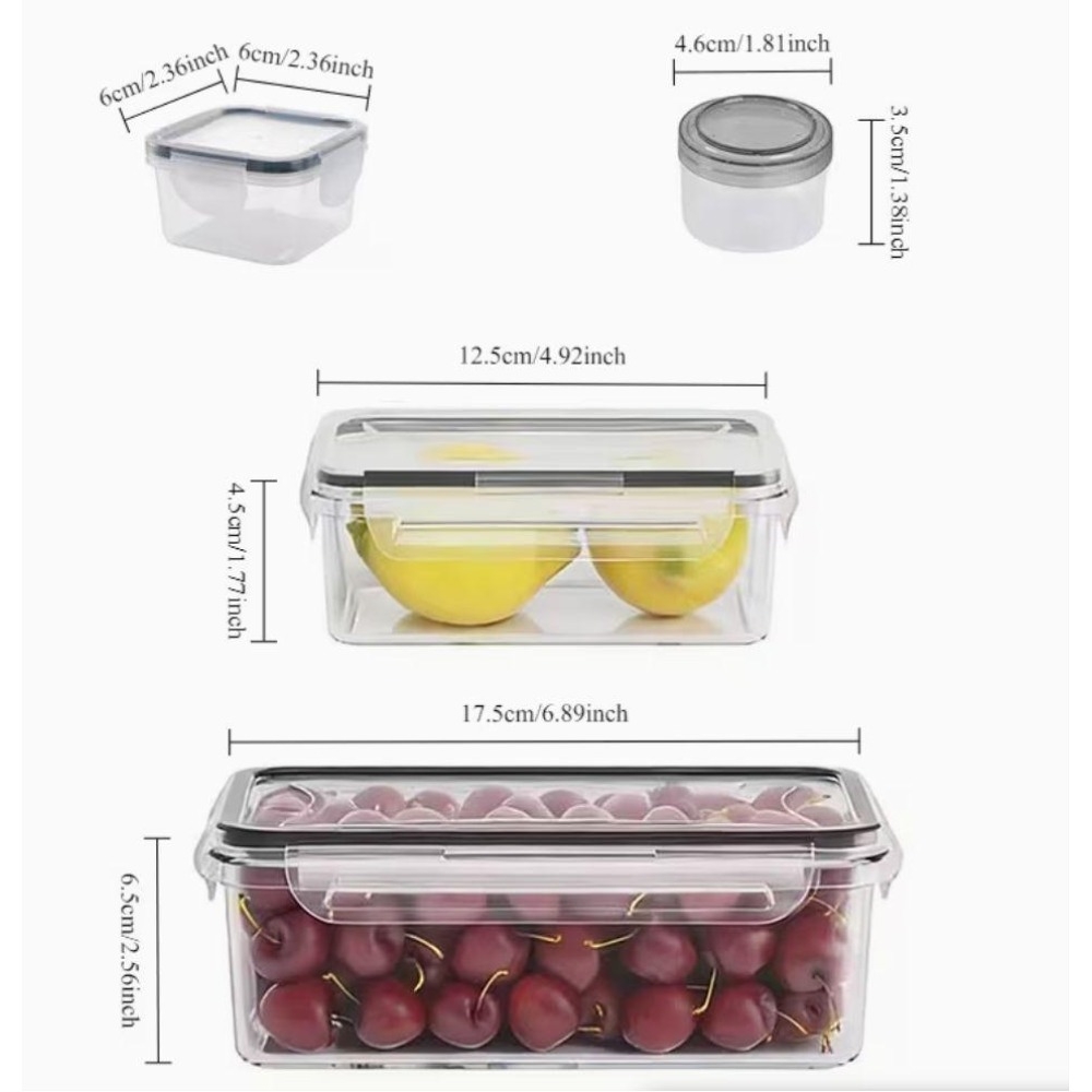 4-teiliges Set Transparente Le – Food Storage Order Bewertung und Preis