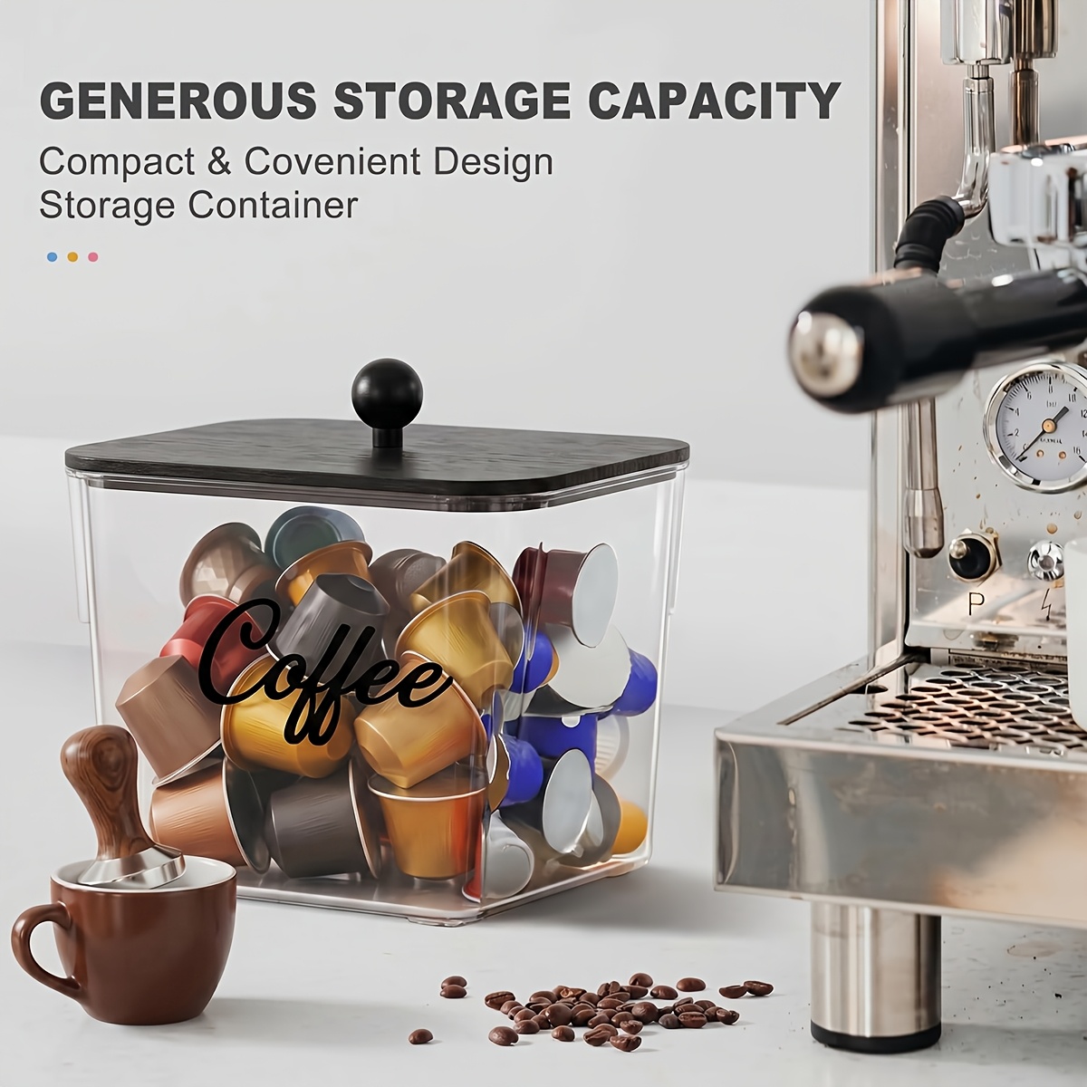 Kaffeepads-Halter mit Deckeln, – Food Storage Cabinet For Kitchen Bewertung und Preis