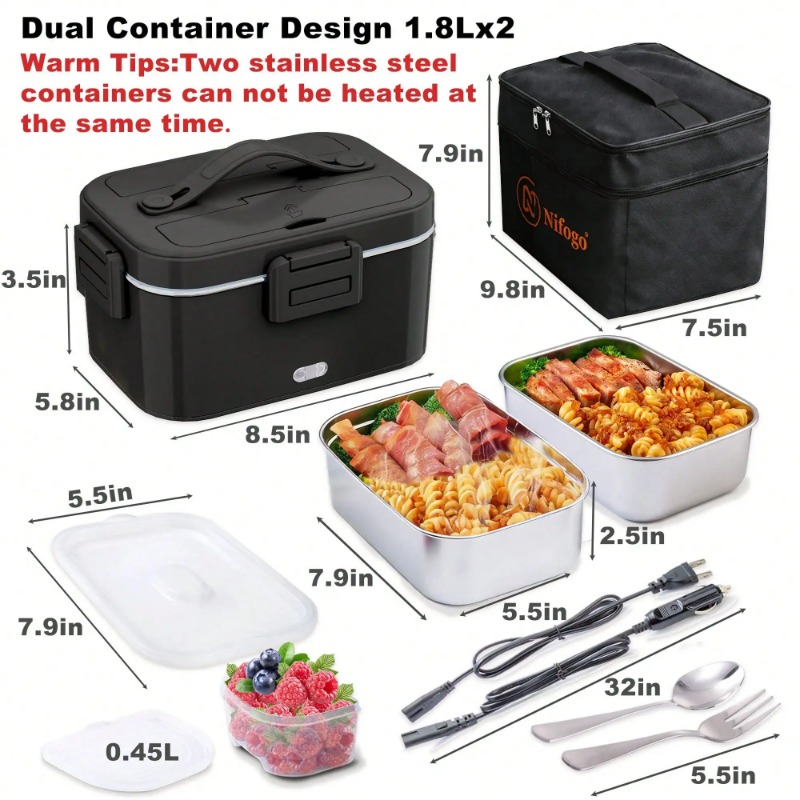 100W Elektrische Heizbare Lunc – Food Storage Bag Organizer Bewertung und Preis
