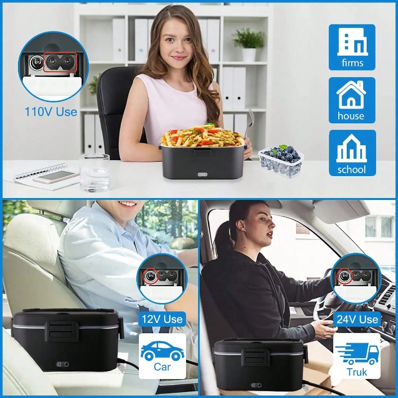 100W Elektrische Heizbare Lunc – Food Storage Bag Organizer Bewertung und Preis