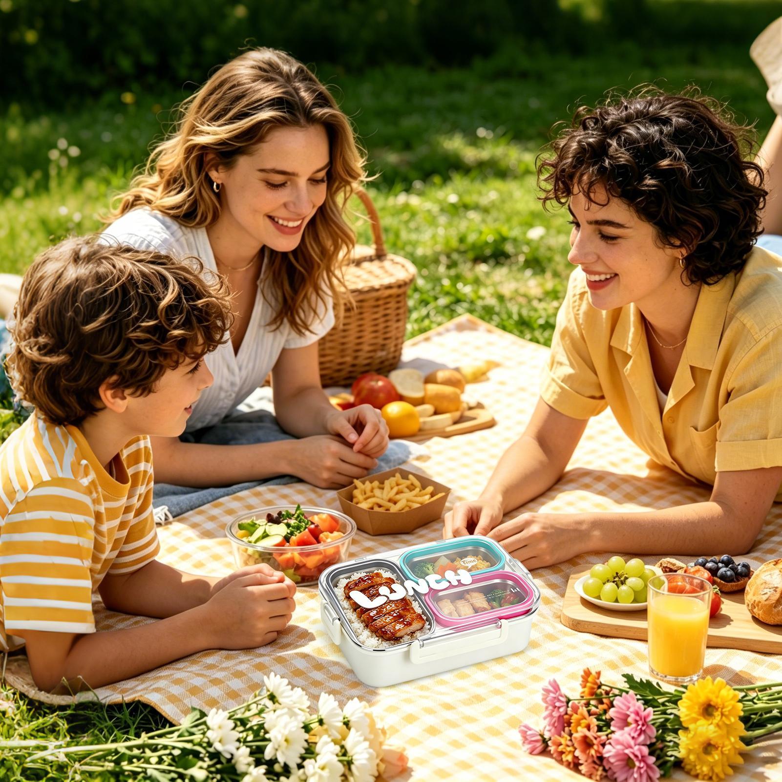 Edelstahl-Lunchbox mit 3 Fäche – Food Storage For Camping Bewertung und Preis