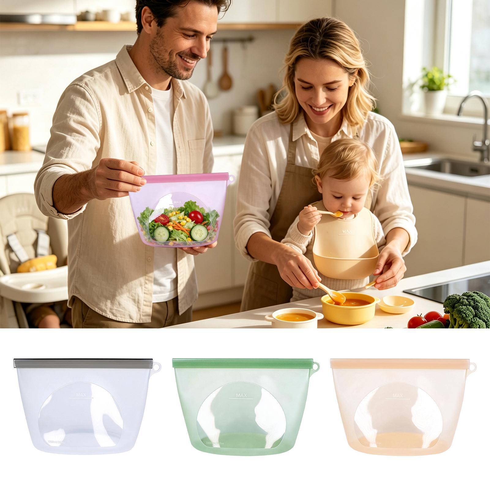 Silikon-Lebensmittel-Aufbewahr – Food Storage Ziploc Bewertung und Preis