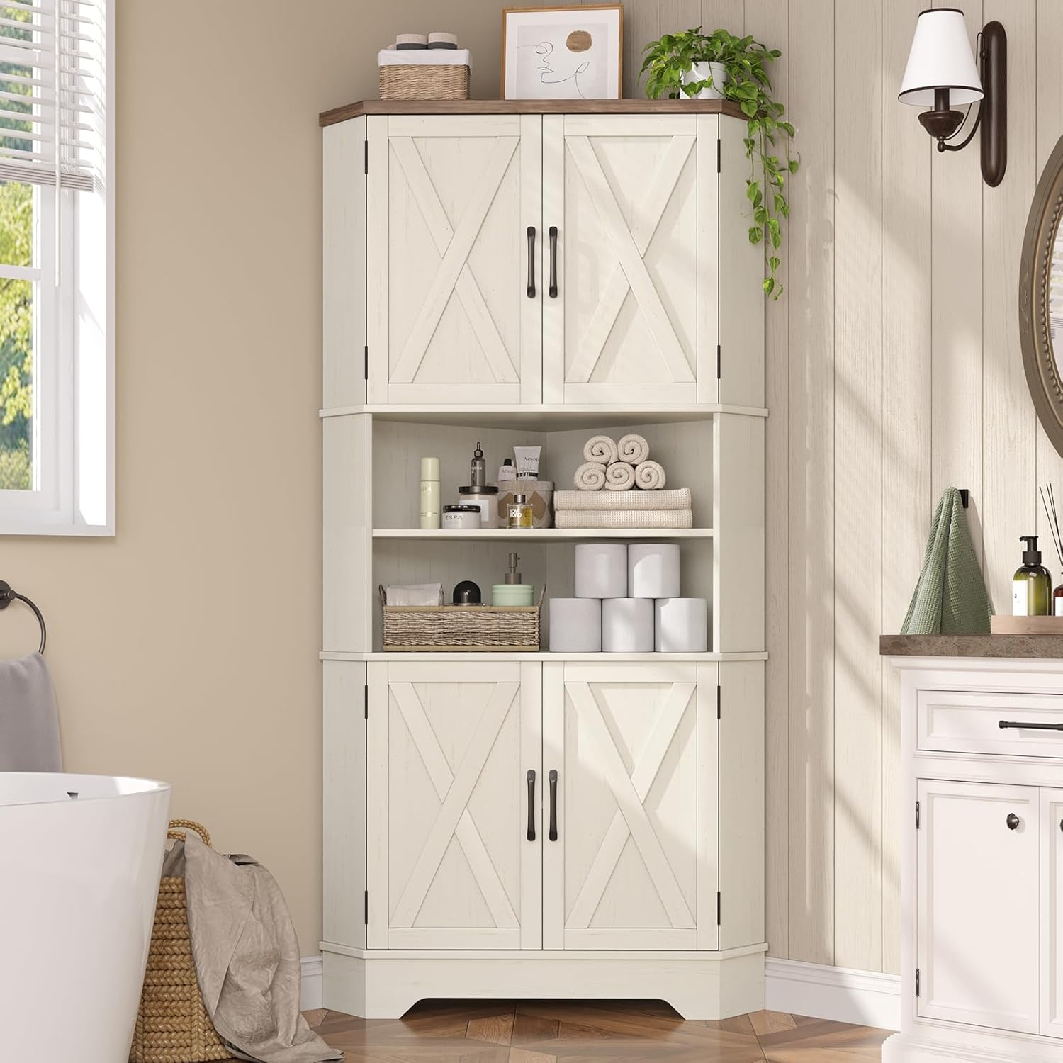 # Eckschrank, 67''H Küchenvorr – Food Storage Kitchen Cabinet Bewertung und Preis