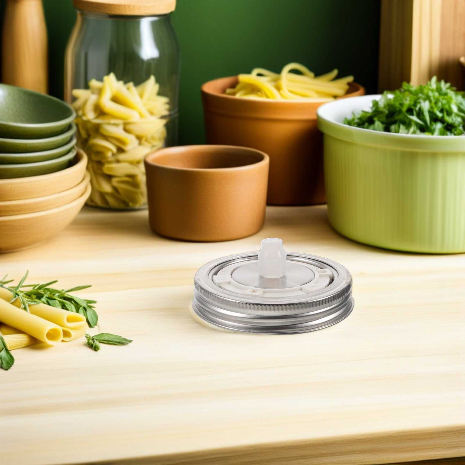2 Stück Luftdichte Gärungsdeck – Mason Jar Wide Mouth Bewertung und Preis