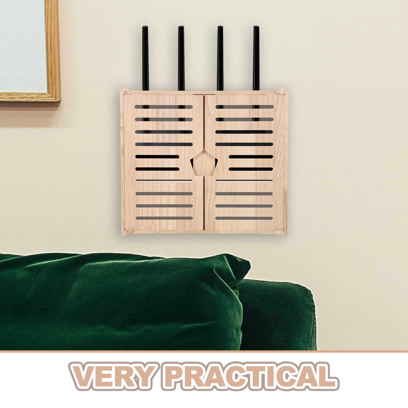 Natürlicher Holz-Router-Aufbew – Food Storage Cabinet Bewertung und Preis