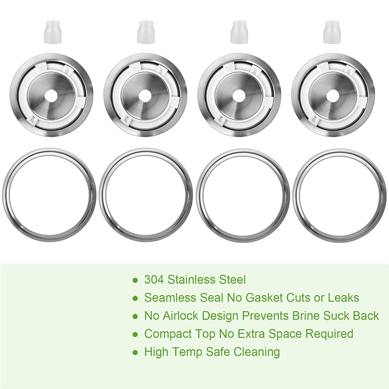 ABLK 4-teilige Gärdeckel mit b – Mason Jar Wide Mouth Bewertung und Preis