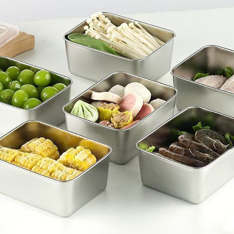 6-teiliges Edelstahl-Lebensmit – Food Storage For Camping Bewertung und Preis